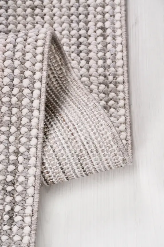 Zenit Gri Robot Süpürgeye Uyumlu Kolay Temizlenebilir Halı Salon, Oturma Odası ve Koridor Halısı RP 30 - 8