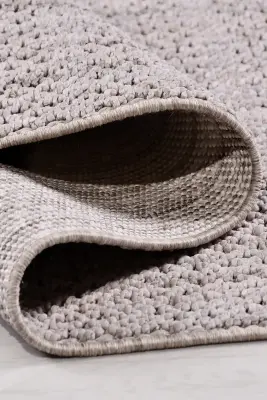 Zenit Koyu Gri Robot Süpürgeye Uyumlu Kolay Temizlenebilir Halı Salon, Oturma Odası ve Koridor Halısı RP 32 - 8