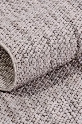 Zenit Koyu Gri Robot Süpürgeye Uyumlu Kolay Temizlenebilir Halı Salon, Oturma Odası ve Koridor Halısı RP 32 - 9